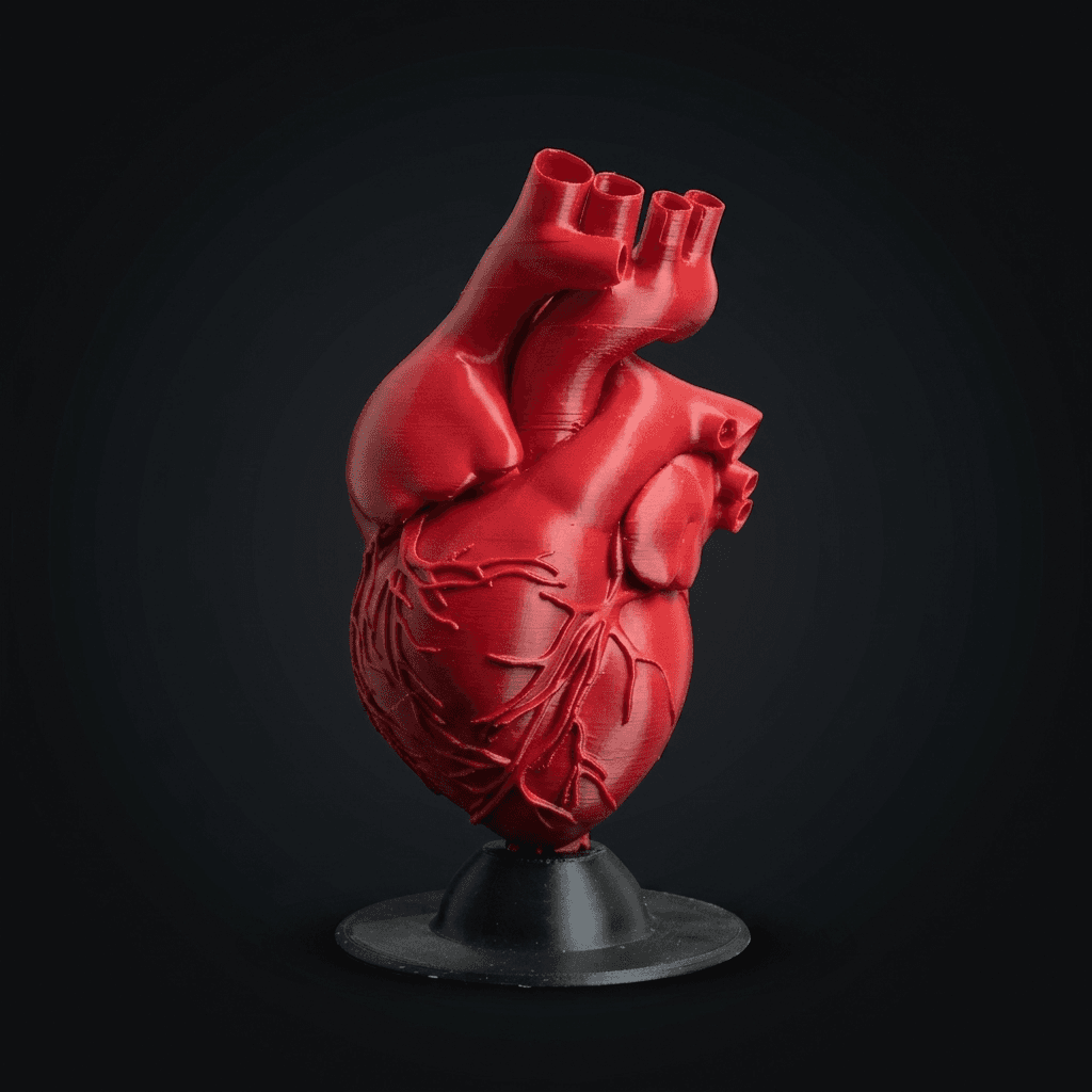 Human Heart with Stand
